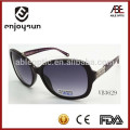 lady top quality fashion sunglasses with metal flower decorated hinge